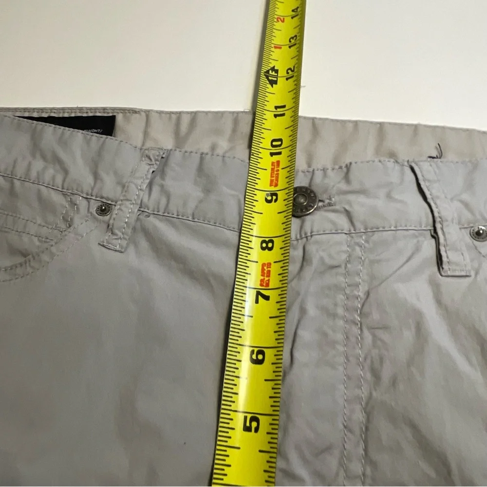 Armani Exchange A|X Mens Gray Flat Front Dress Straight Pants Sz 31 Lightweight - Picture 7 of 10